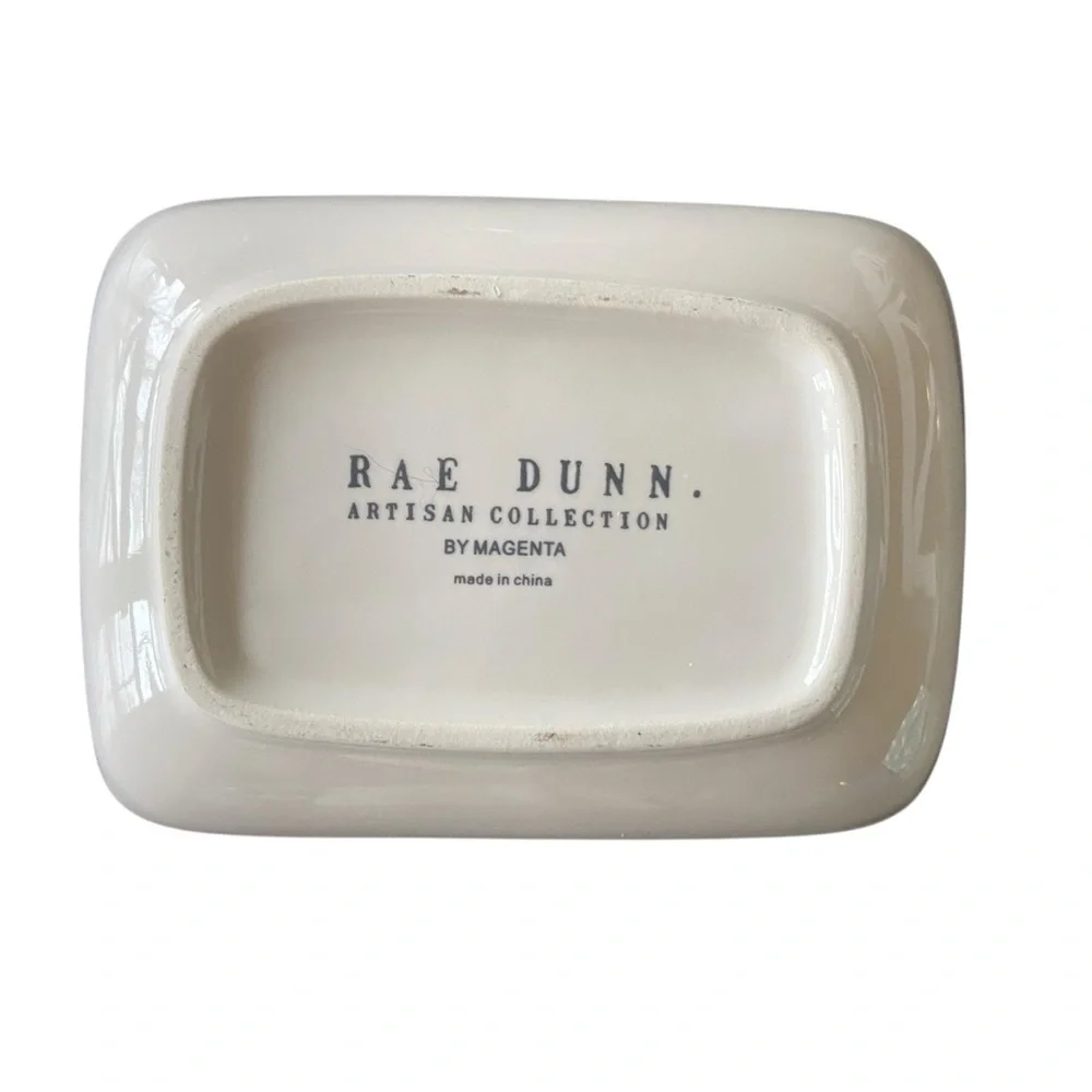 Rae Dunn Glamour Lipstick Pink White Jewelry Makeup Tray Artisan Collection